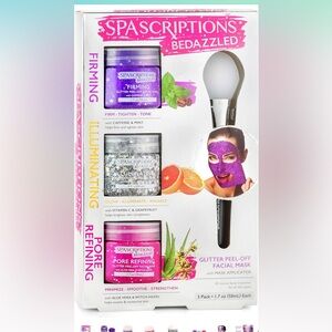 SpaScriptions BeDazzled- Firming & Pore Refining Glitter Peel-Off Masks